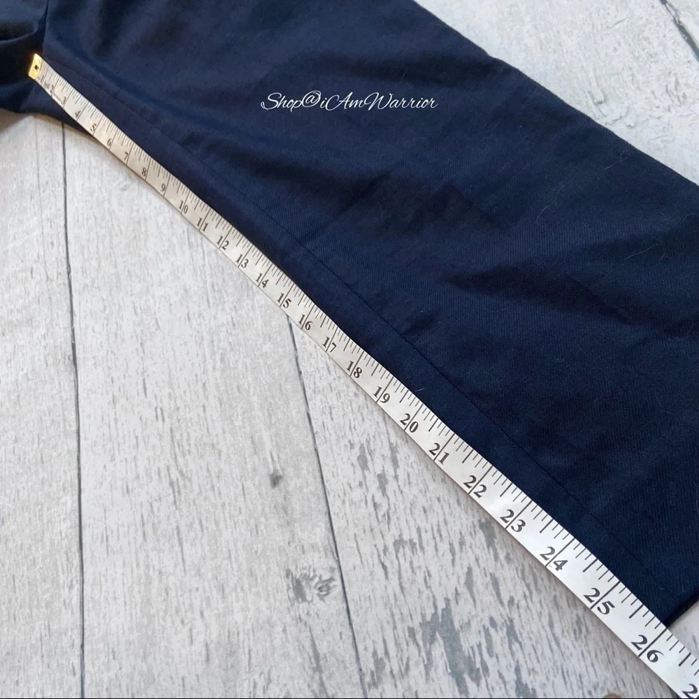 J.Crew NWT navy linen pull on ankle pants *shop@iamwarrior